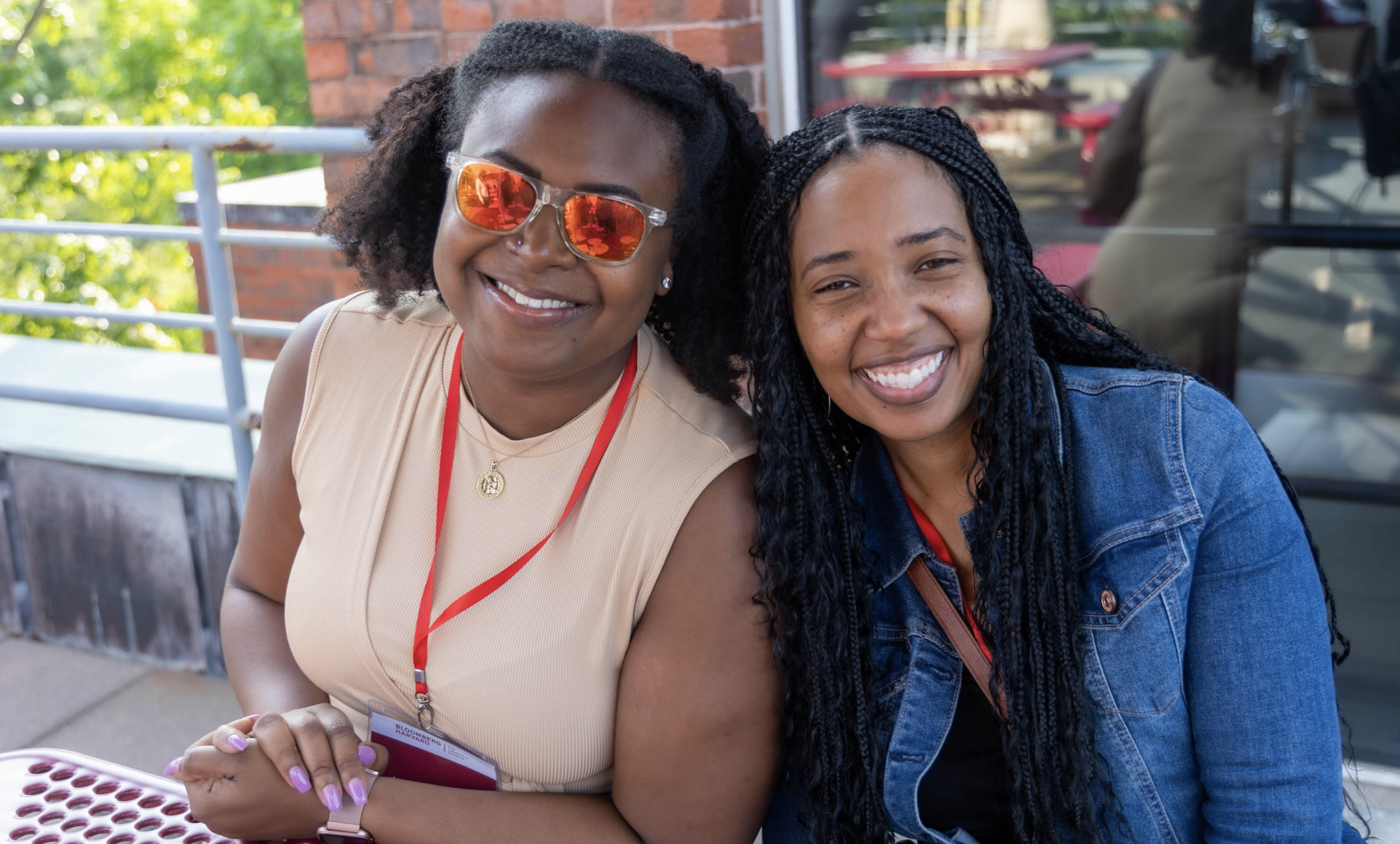 Two Leadership Initiative participants pose for a photo together